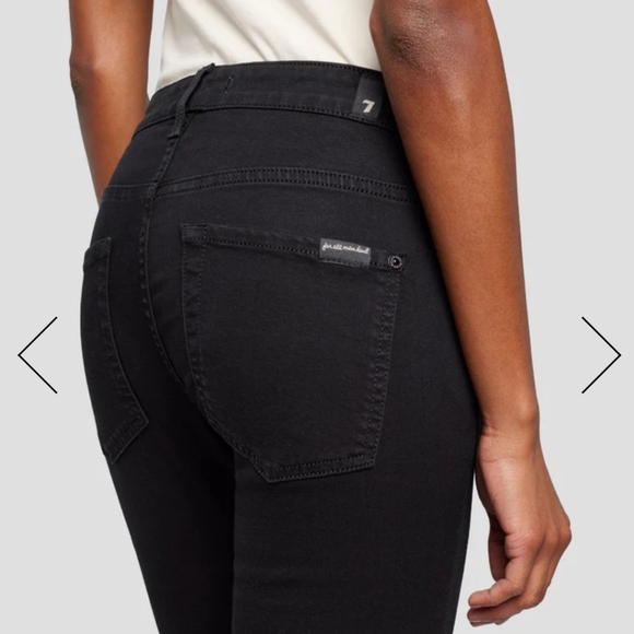 7 for All Mankind B(AIR) KIMMIE BOOTCUT IN RINSED BLACK 26 - Picture 3 of 4